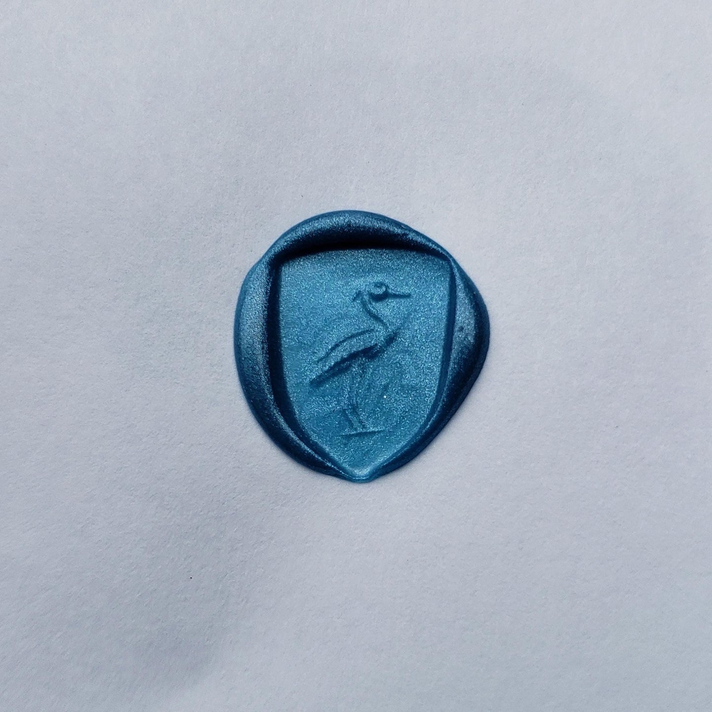 Heron wax seal signet ring