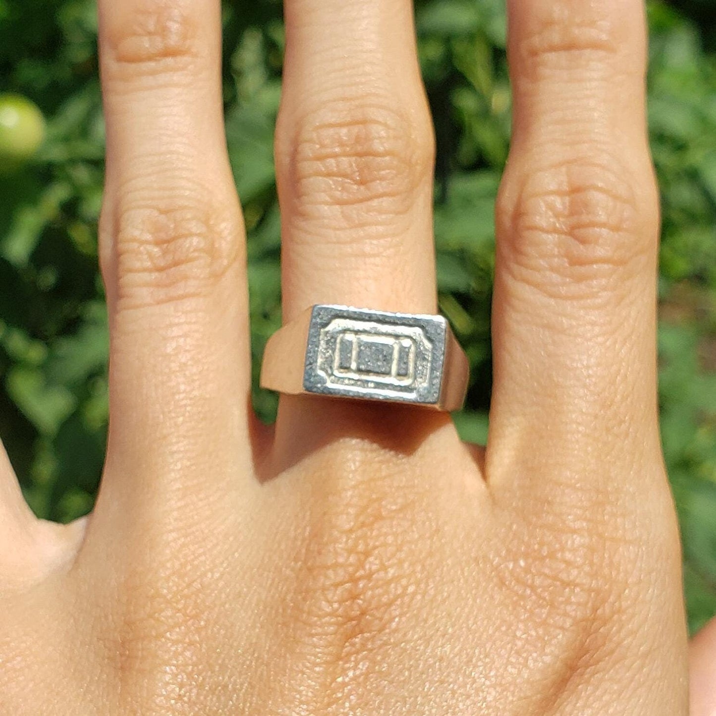 Ticket wax seal signet ring