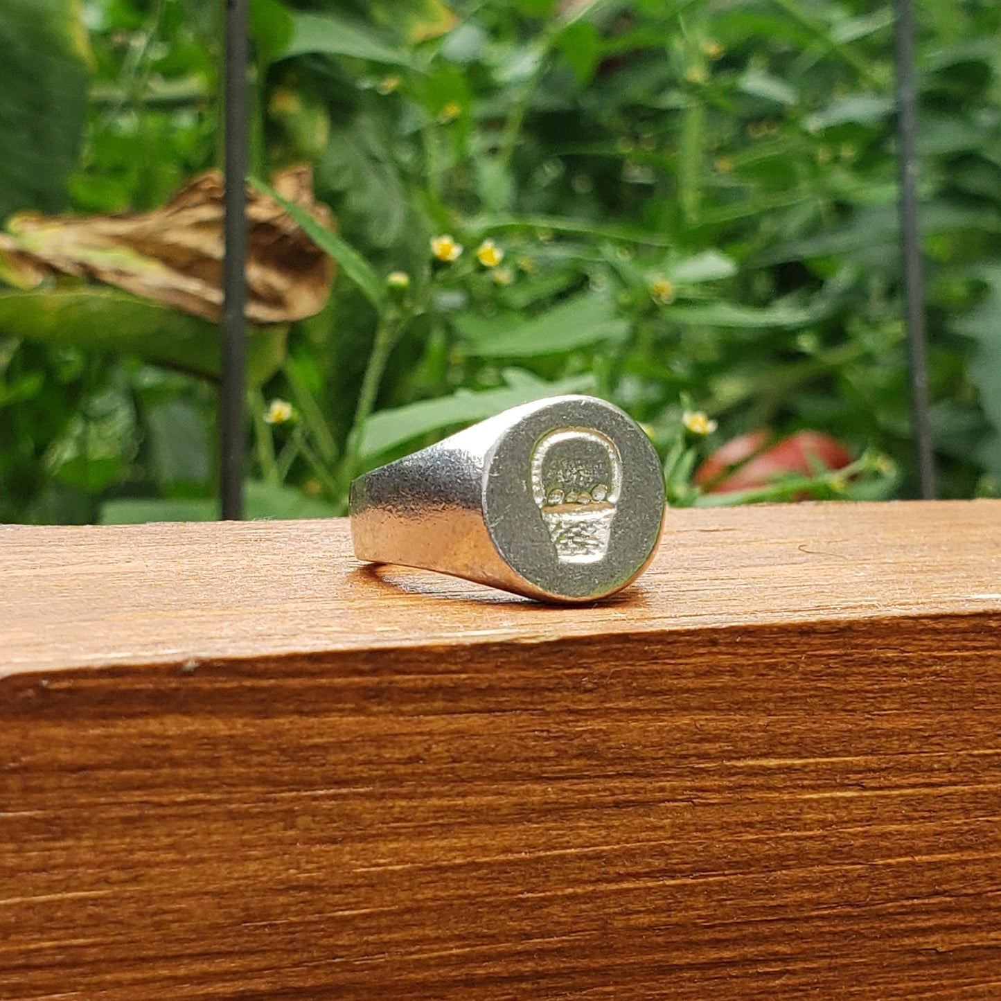 Basket wax seal signet ring