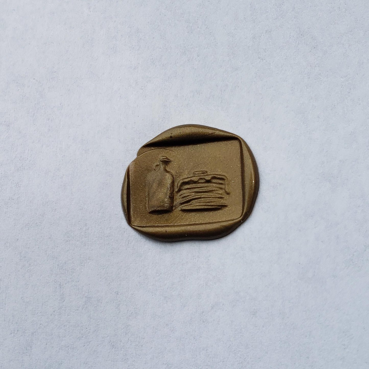 Pancakes wax seal signet ring