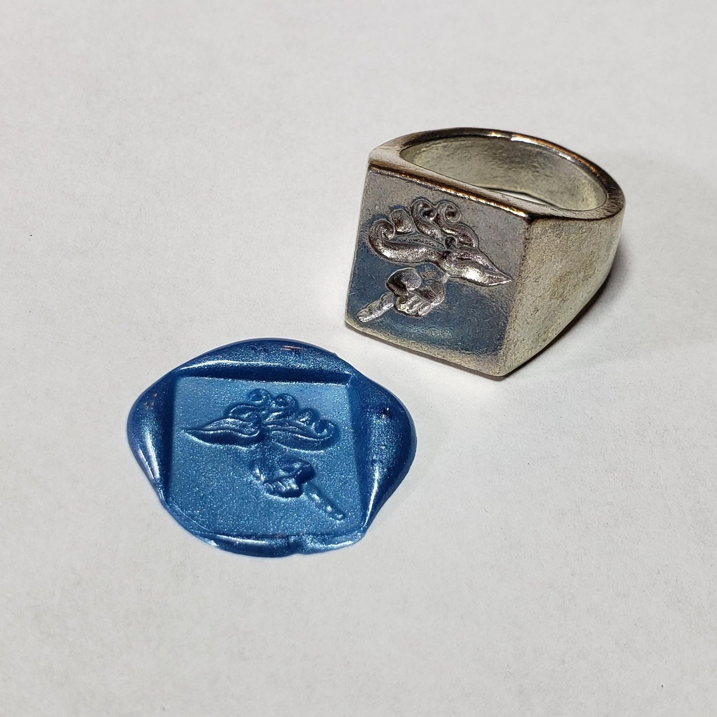 Hand of god wax seal signet ring