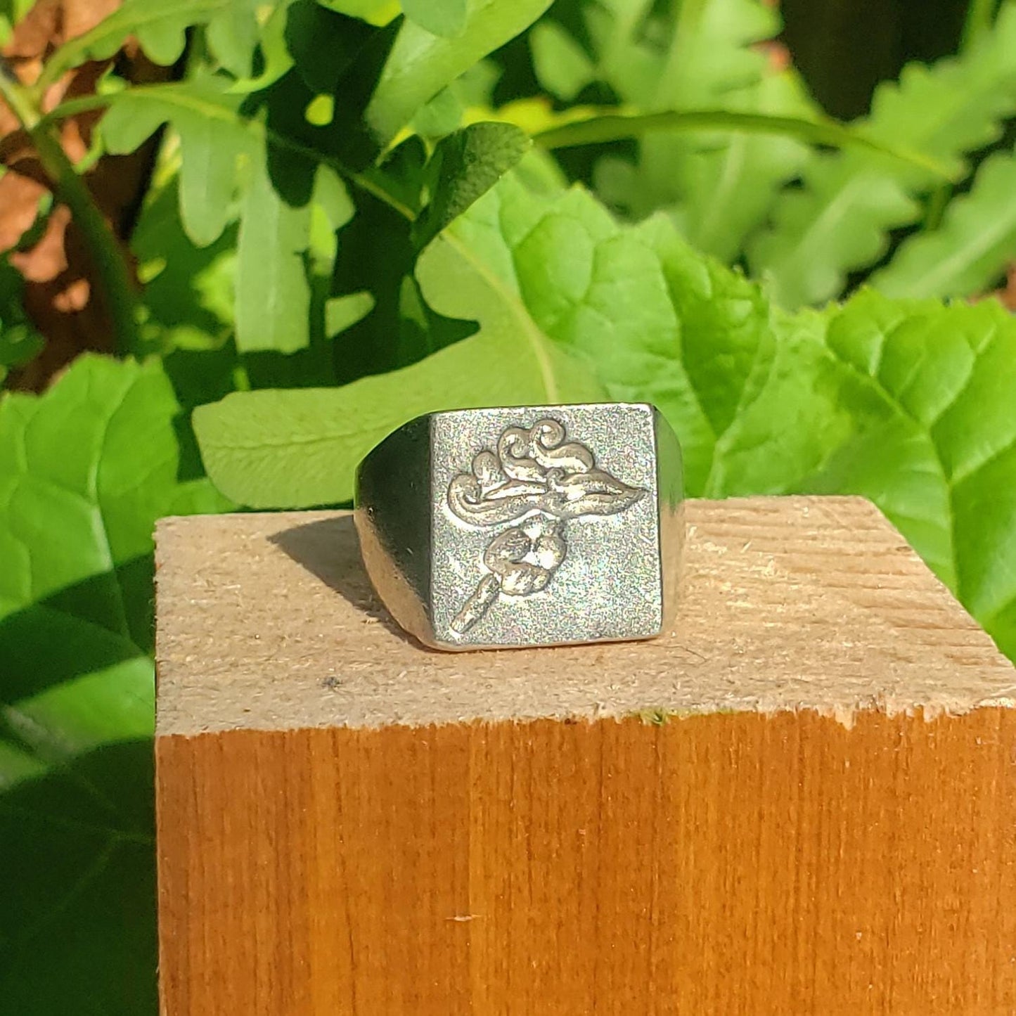 Hand of god wax seal signet ring