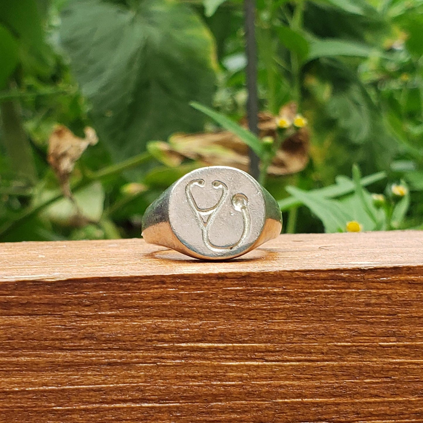 Stethoscope wax seal signet ring