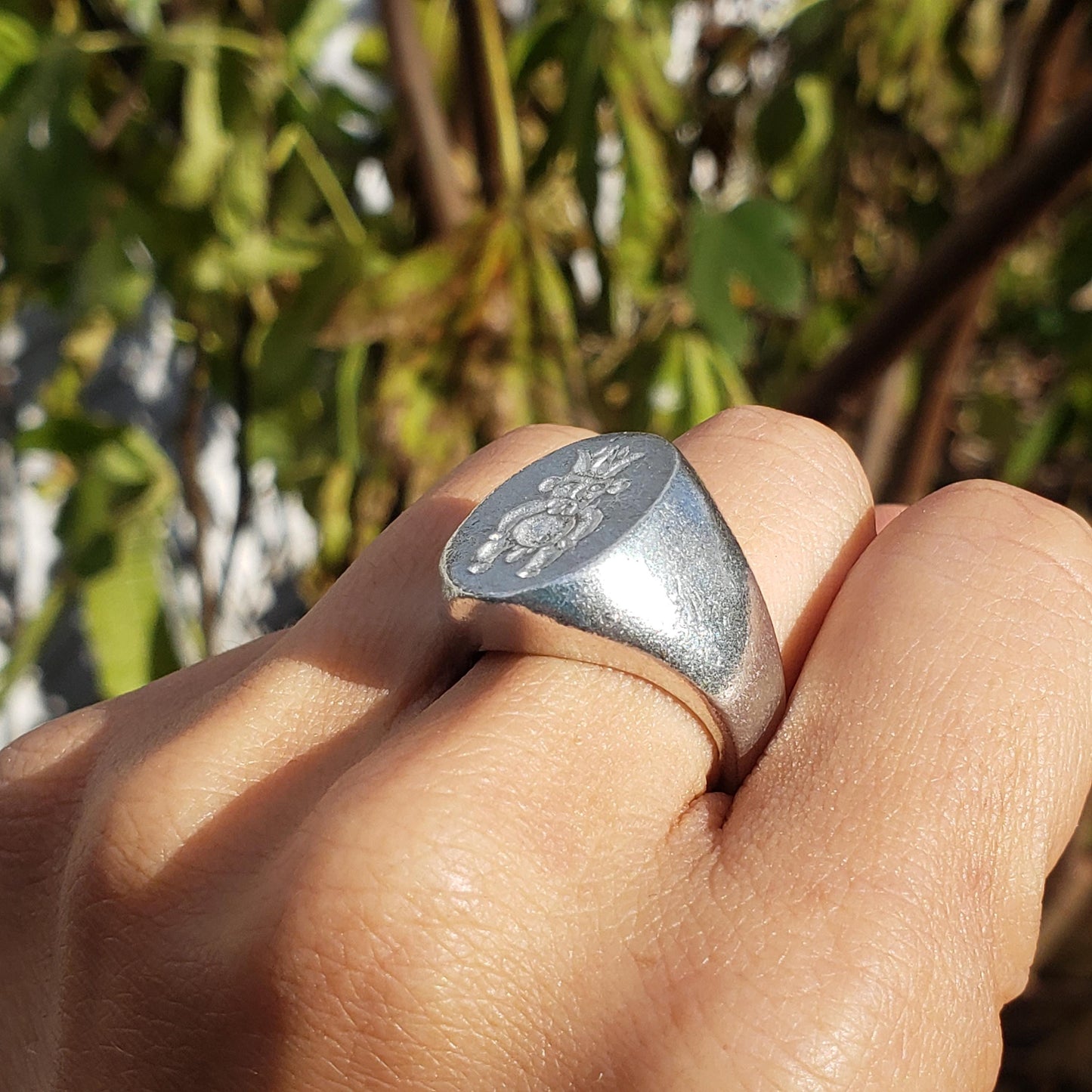 Bes wax seal signet ring