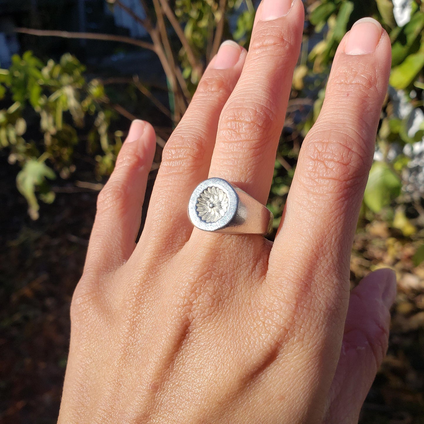 Ring cake wax seal signet ring