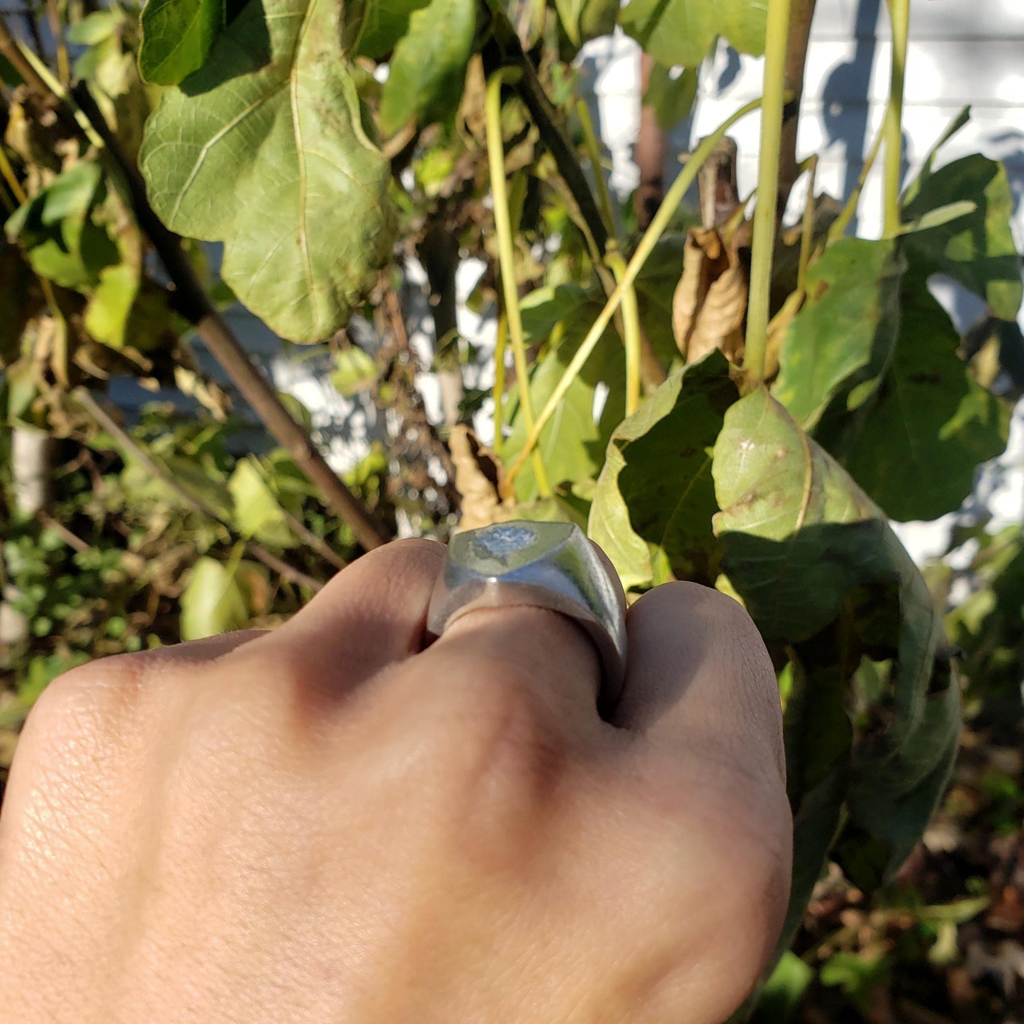 Cotton candy wax seal signet ring