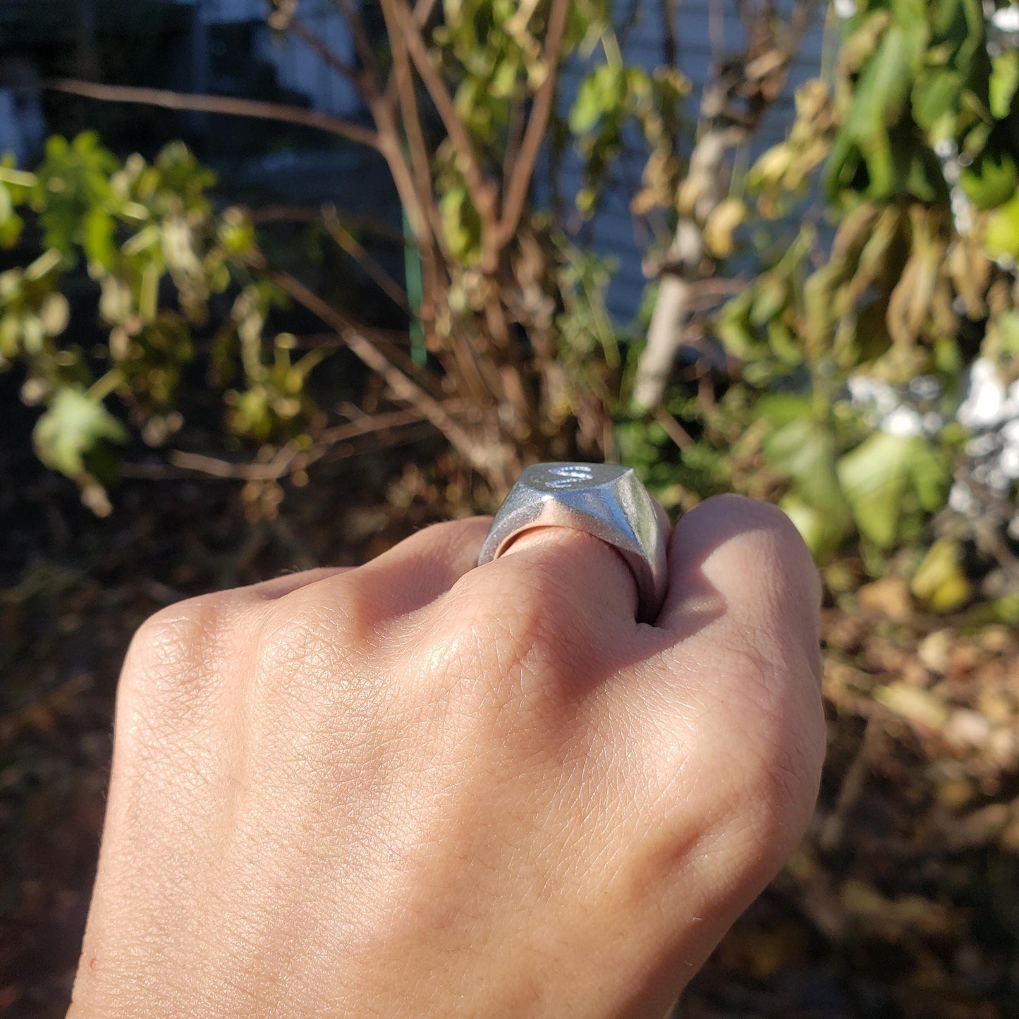 Worm wax seal signet ring