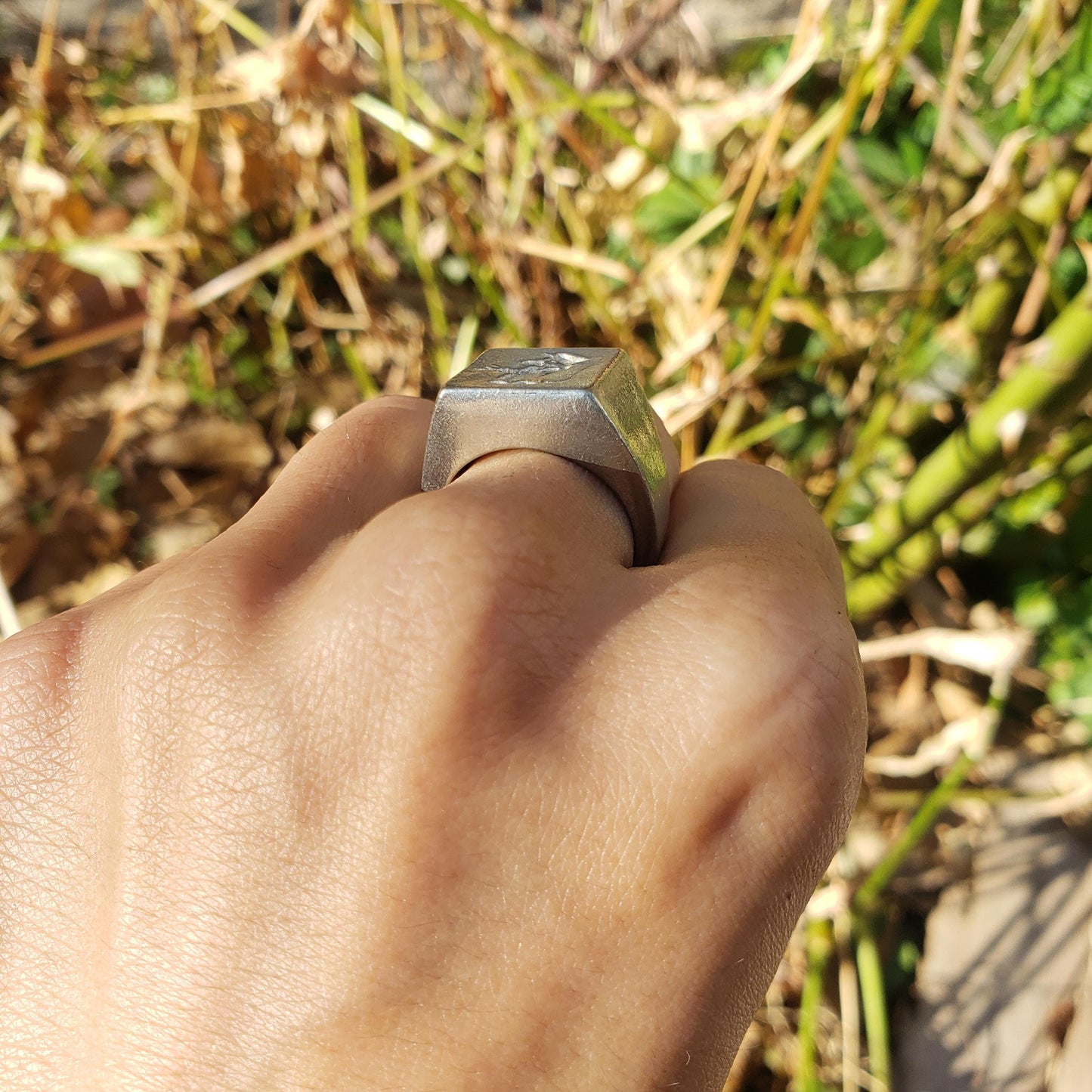 Doormouse wax seal signet ring