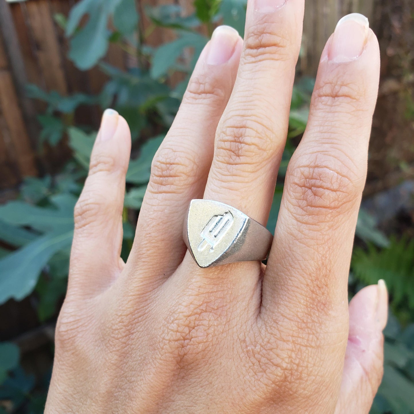 Popsicle wax seal signet ring