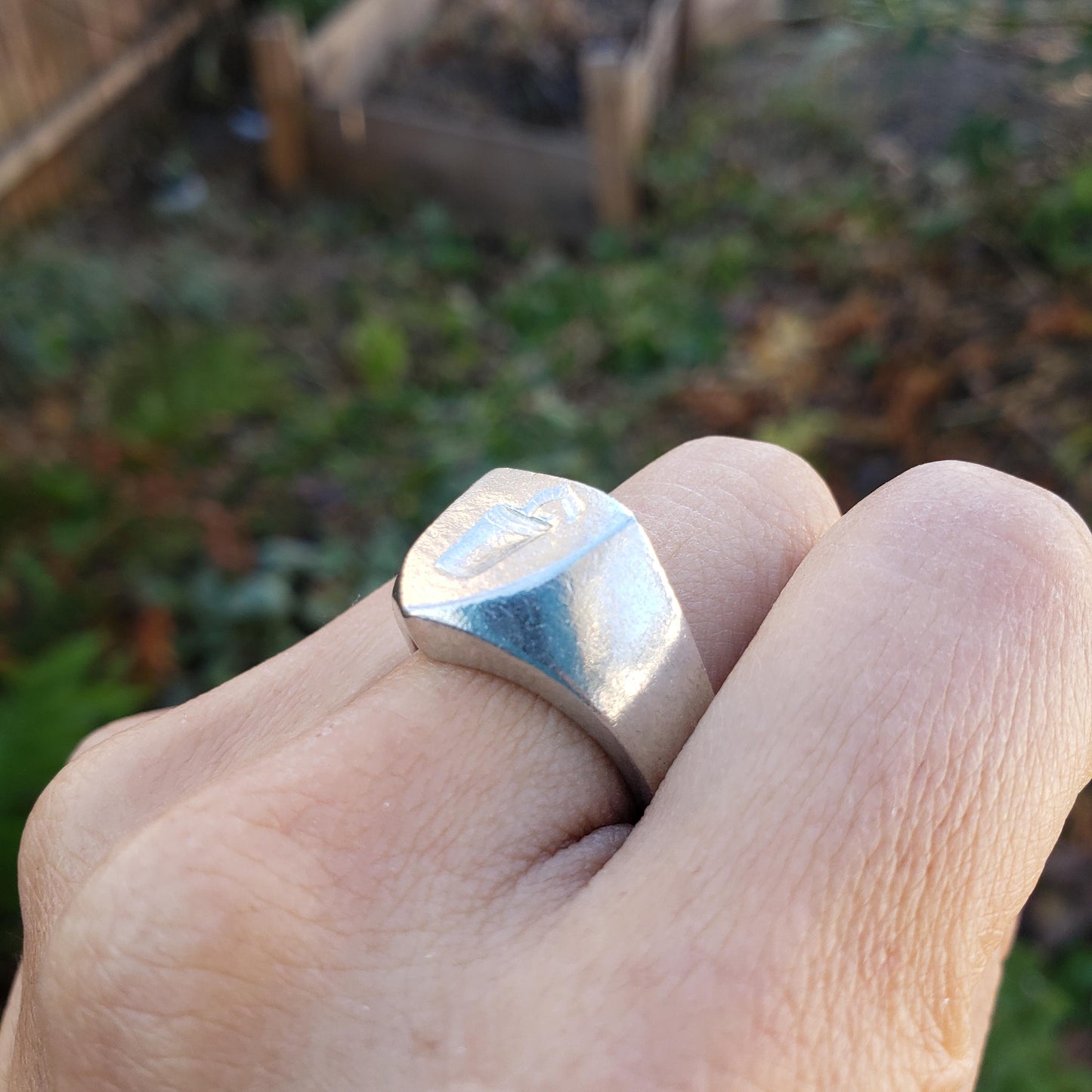 Soda cup wax seal signet ring