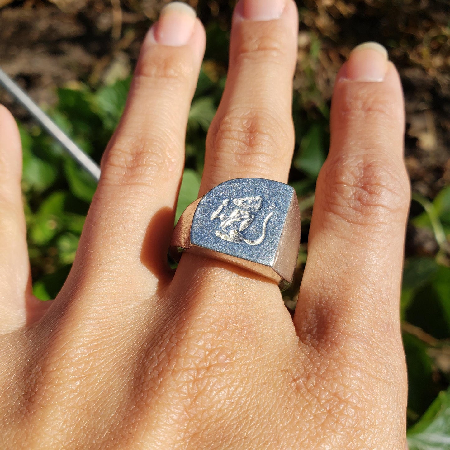 The price is mice wax seal signet ring