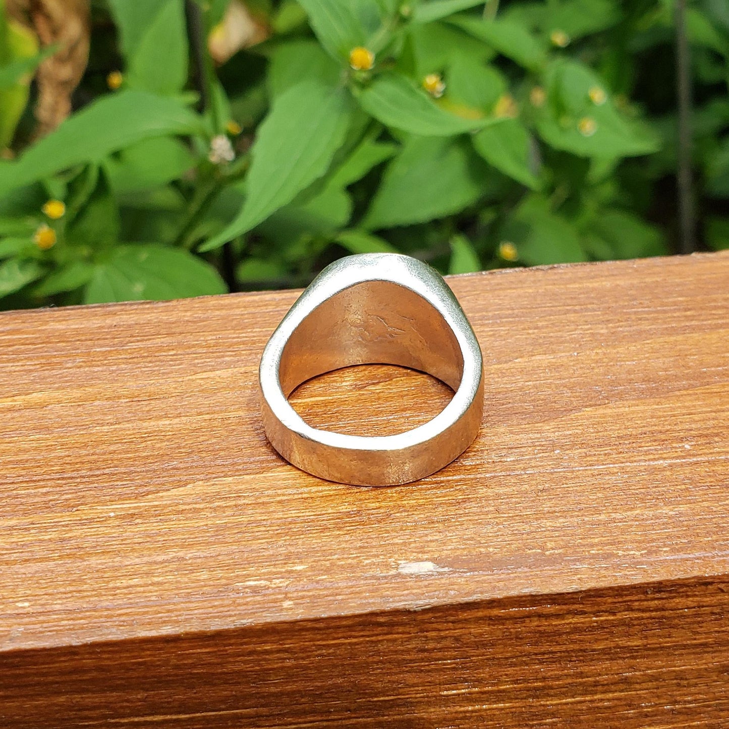 Coin pouch wax seal signet ring