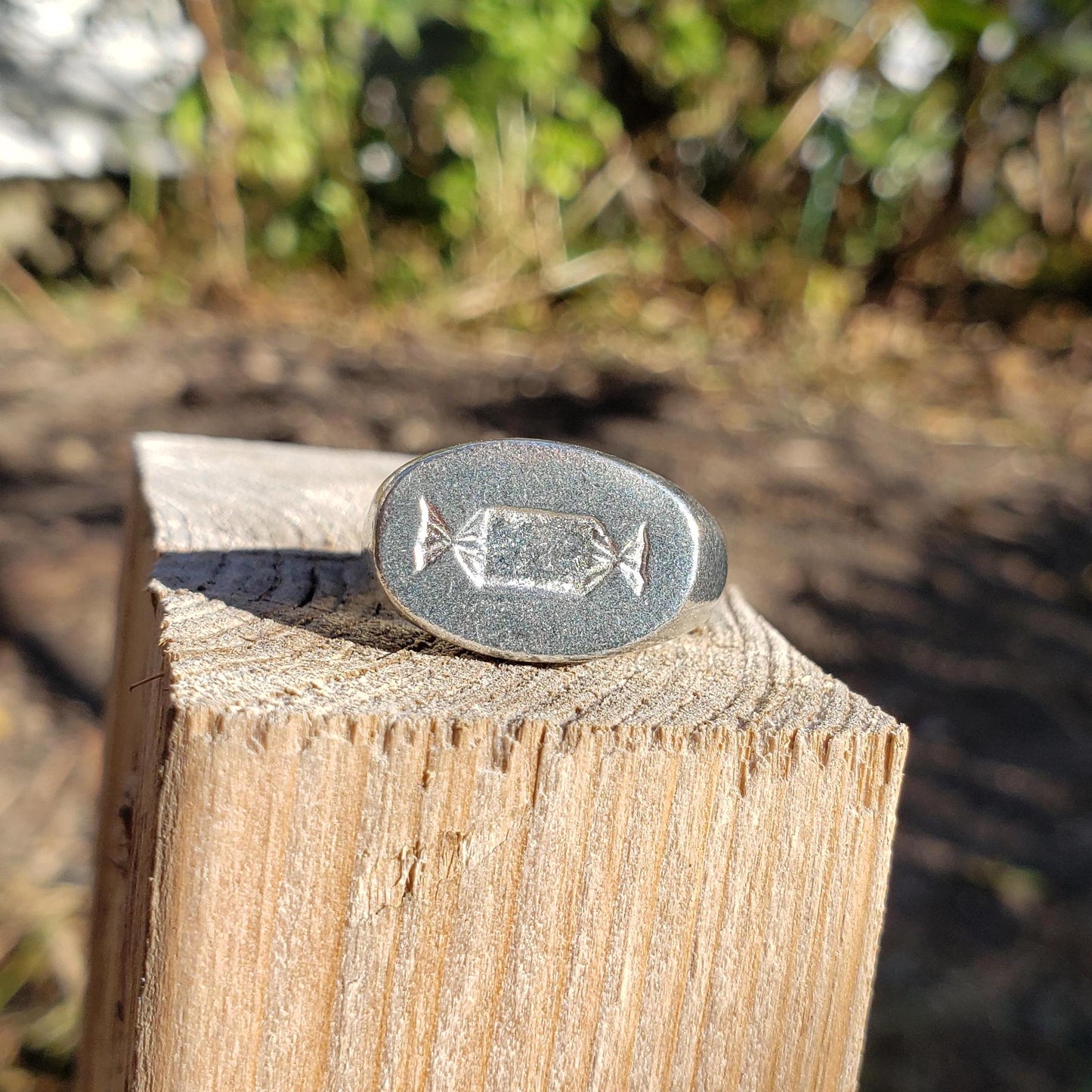 Candy roll wax seal signet ring