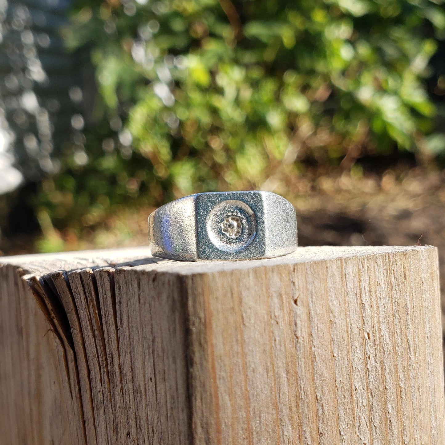 Blueberry wax seal signet ring