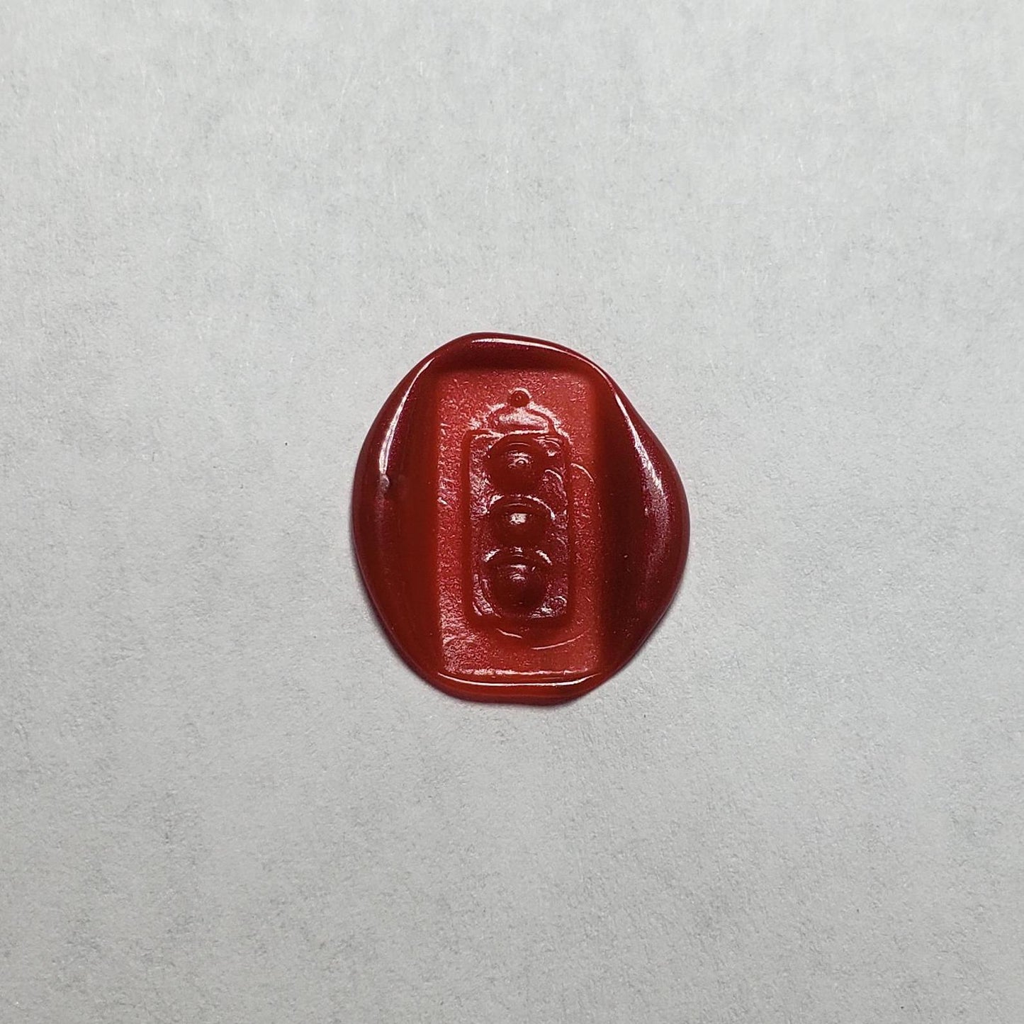 Traffic light wax seal signet ring