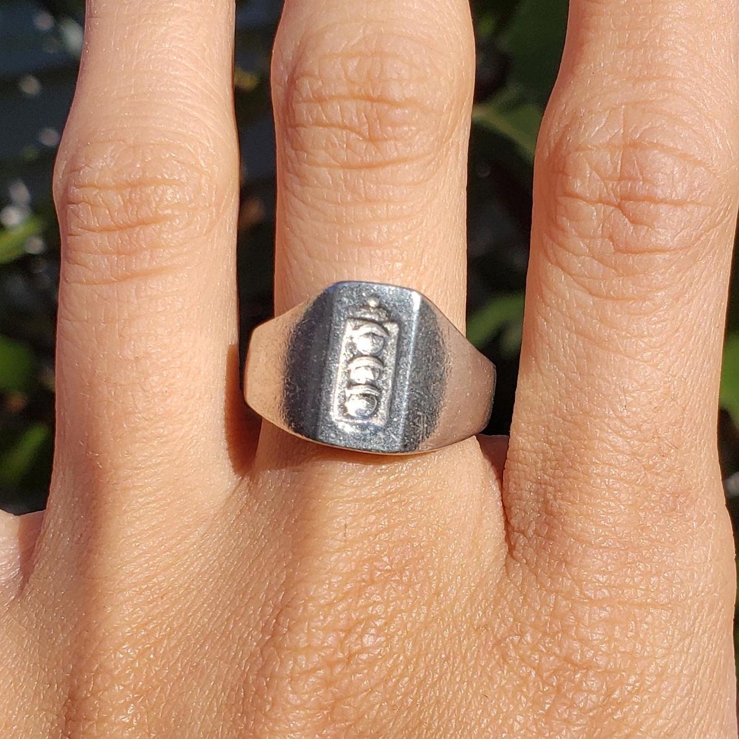 Traffic light wax seal signet ring