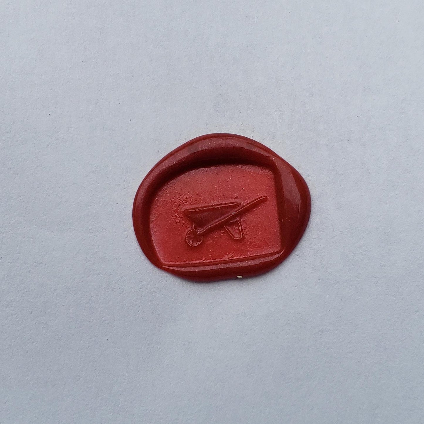 Wheel barrow wax seal signet ring