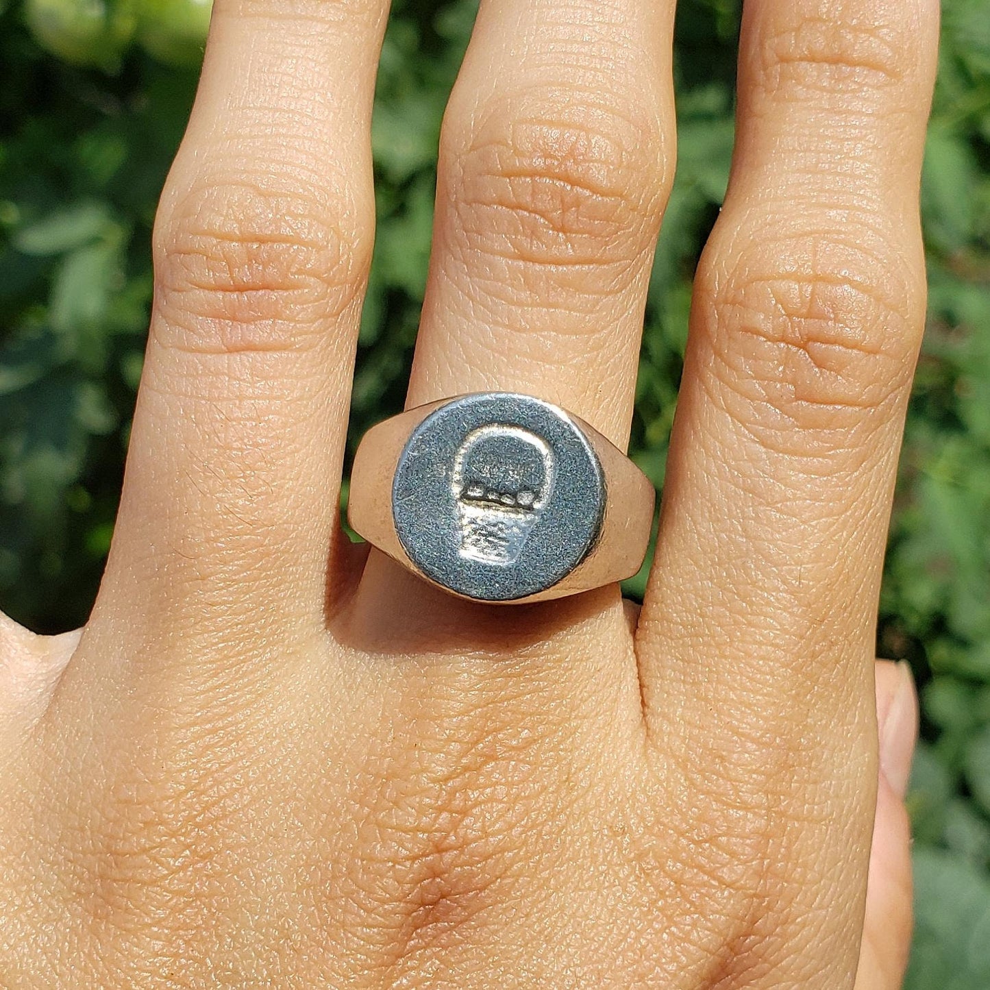 Basket wax seal signet ring
