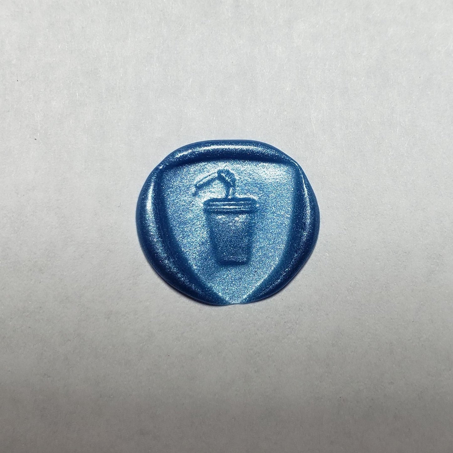 Soda cup wax seal signet ring