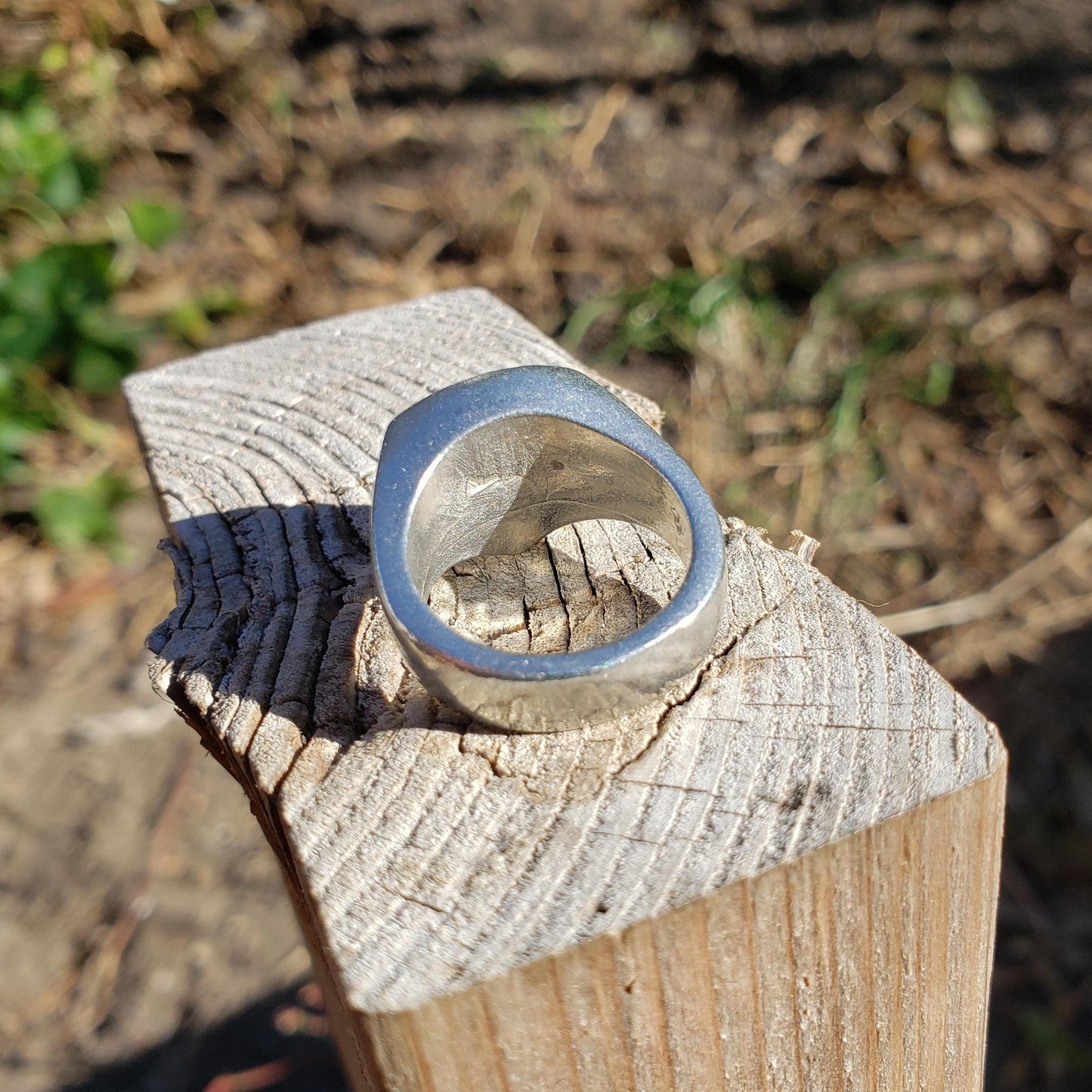 Heart wax seal signet ring
