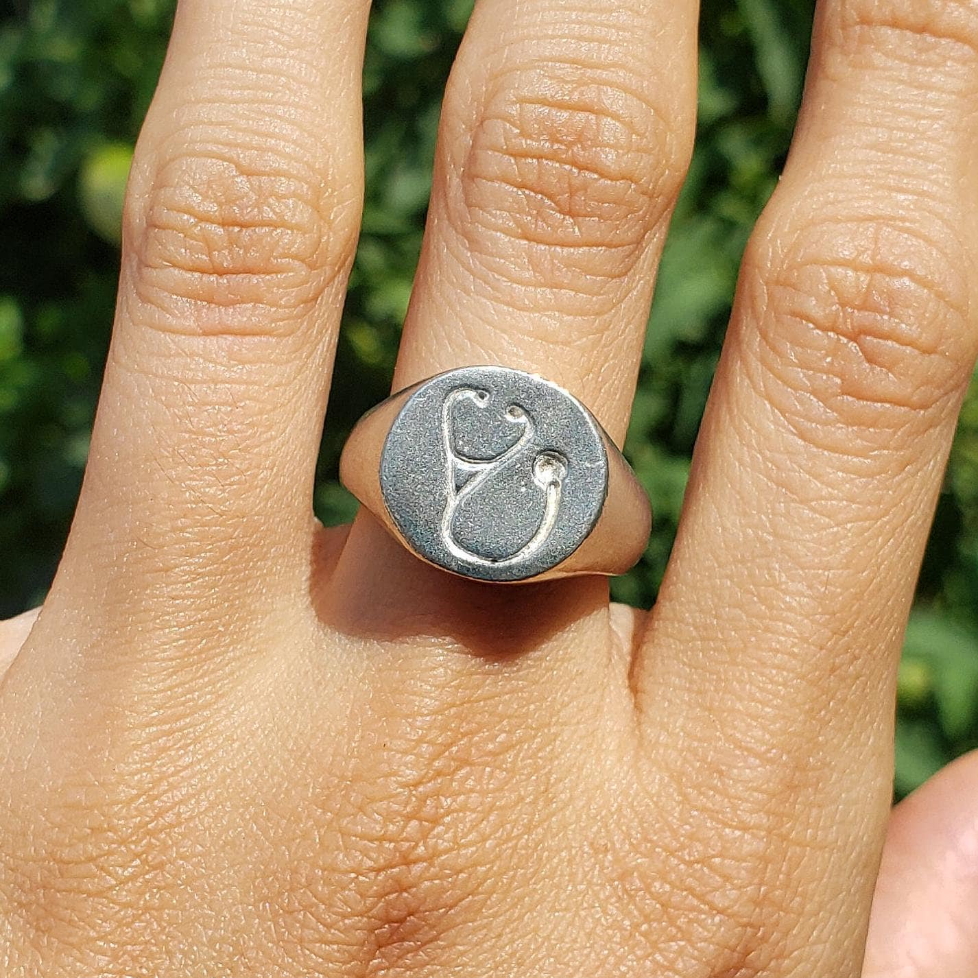 Stethoscope wax seal signet ring