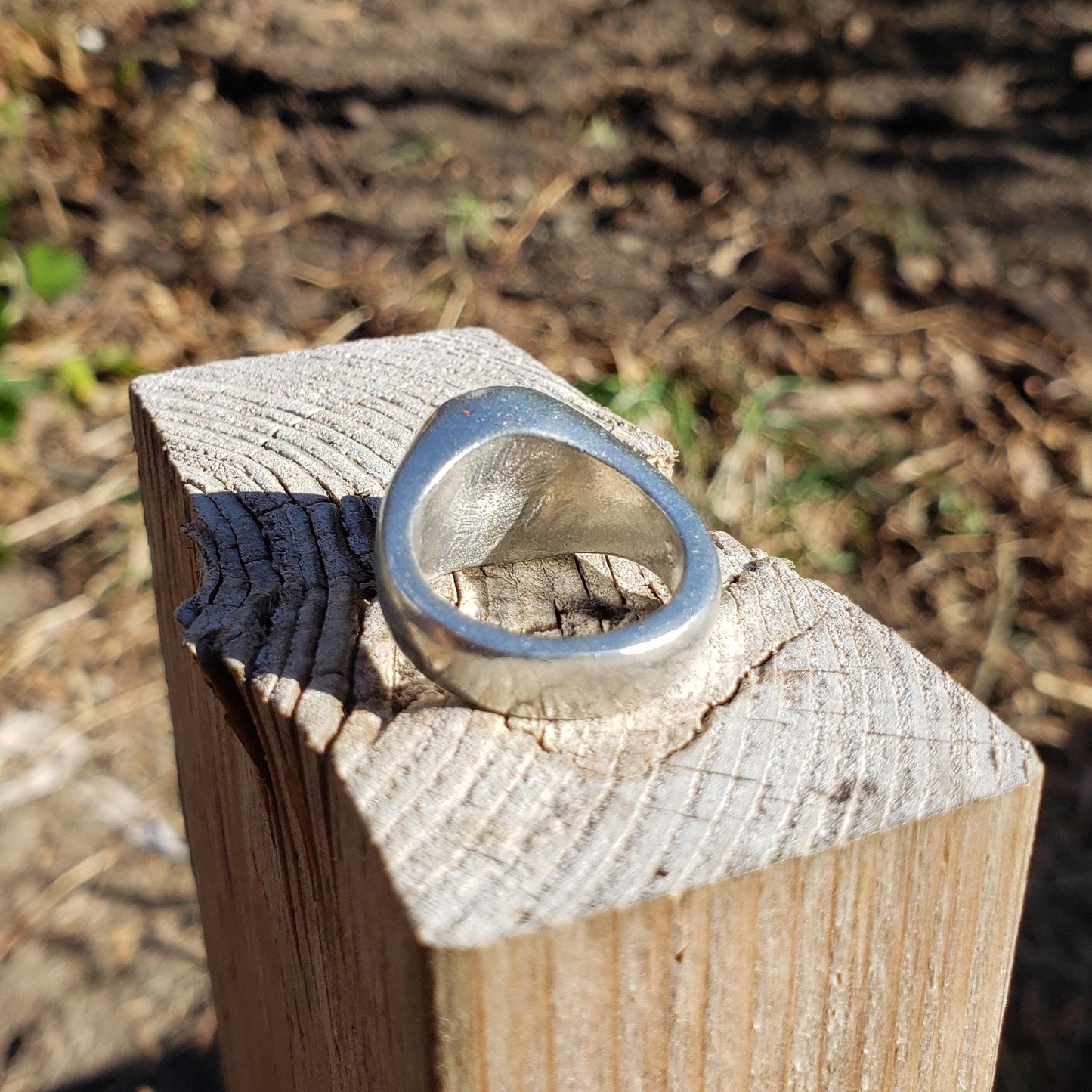 Stomach wax seal signet ring