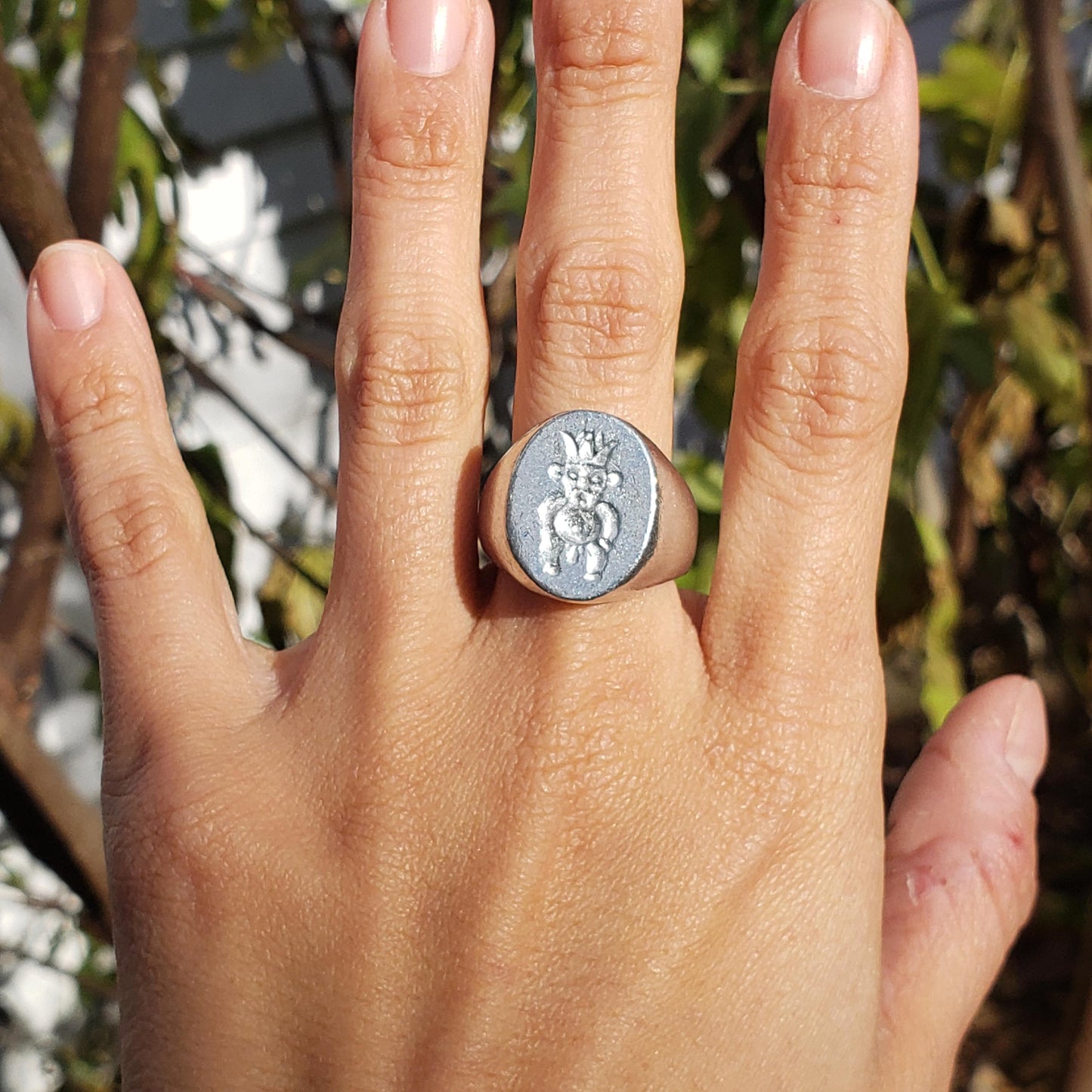 Bes wax seal signet ring