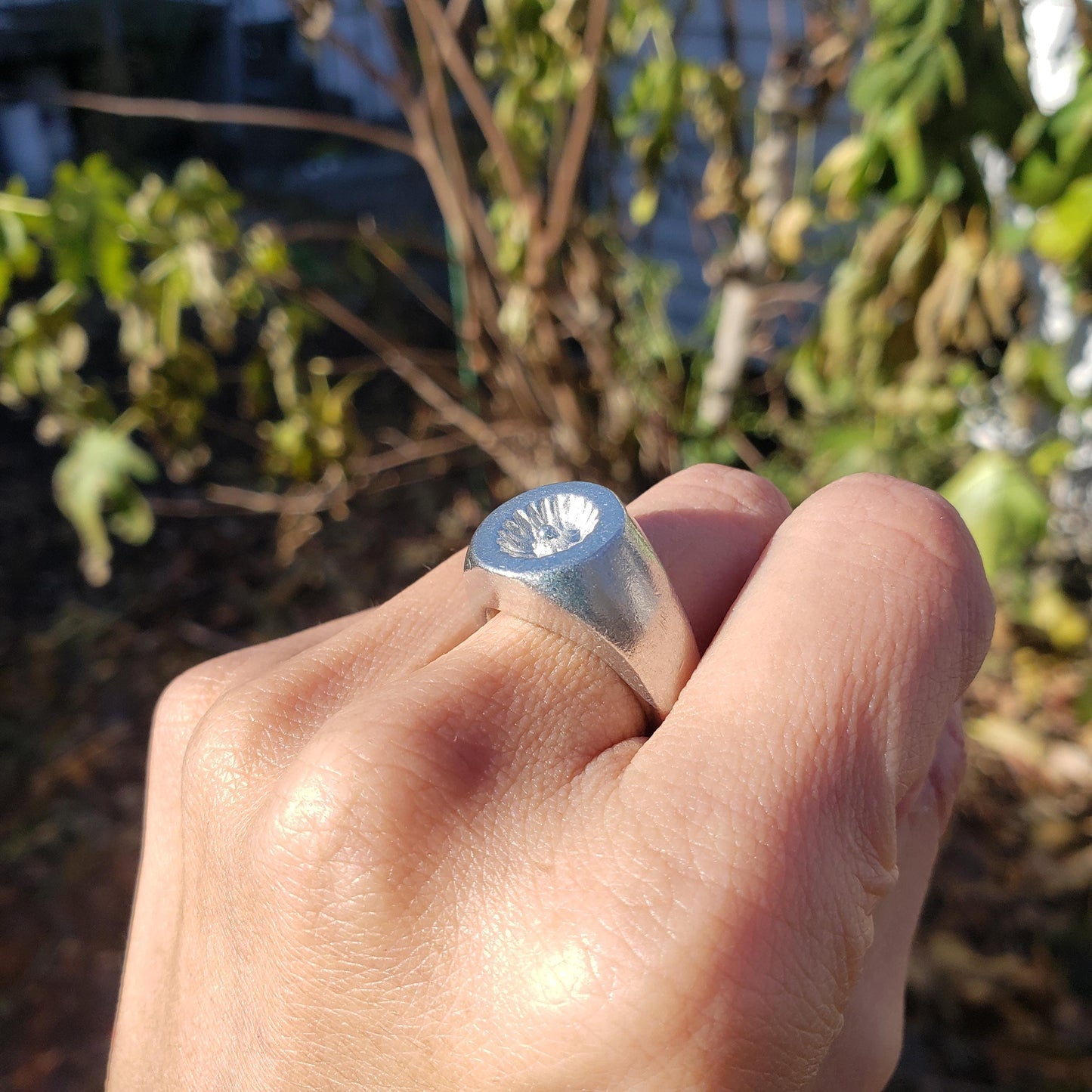 Ring cake wax seal signet ring
