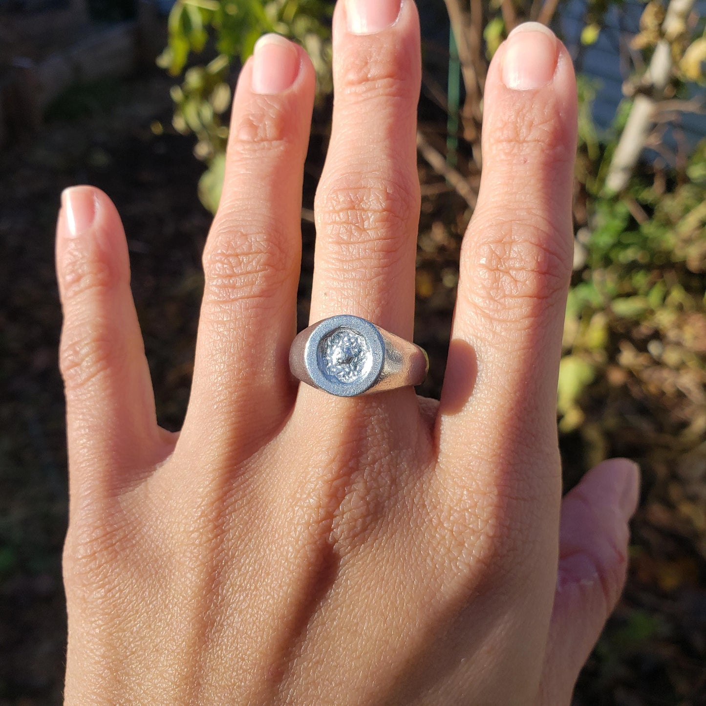 donut wax seal signet ring