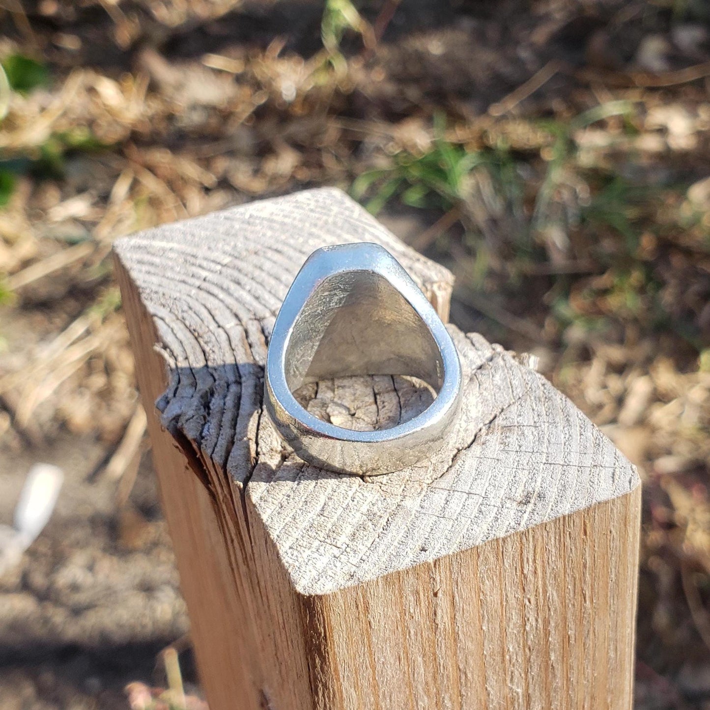Teddy bear wax seal signet ring