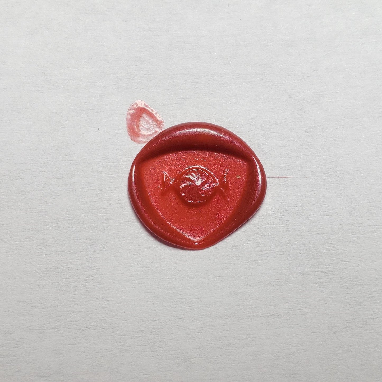 Peppermint twist wax seal signet ring