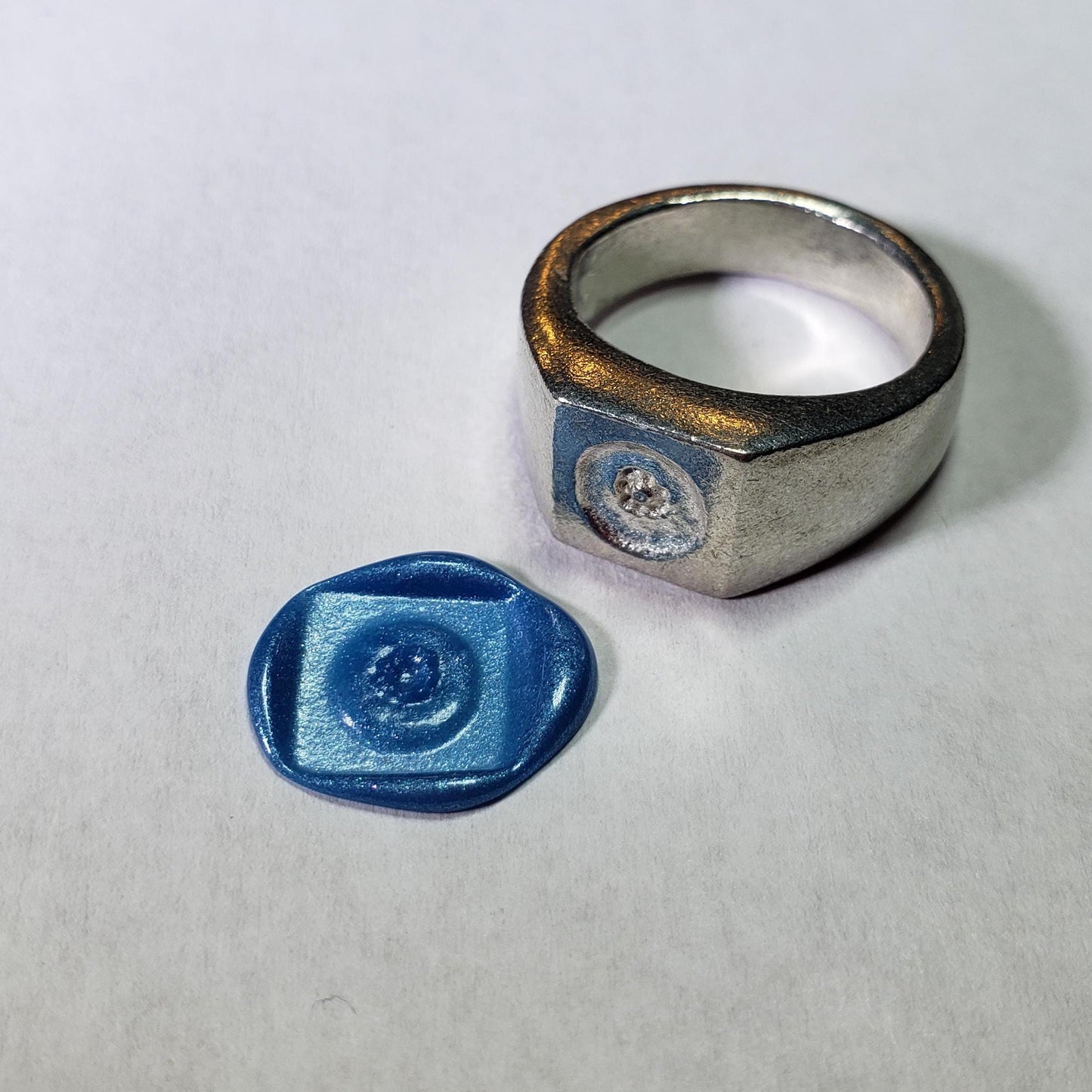 Blueberry wax seal signet ring