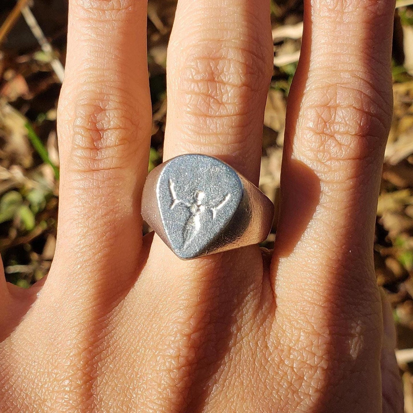 This huge wax seal signet ring