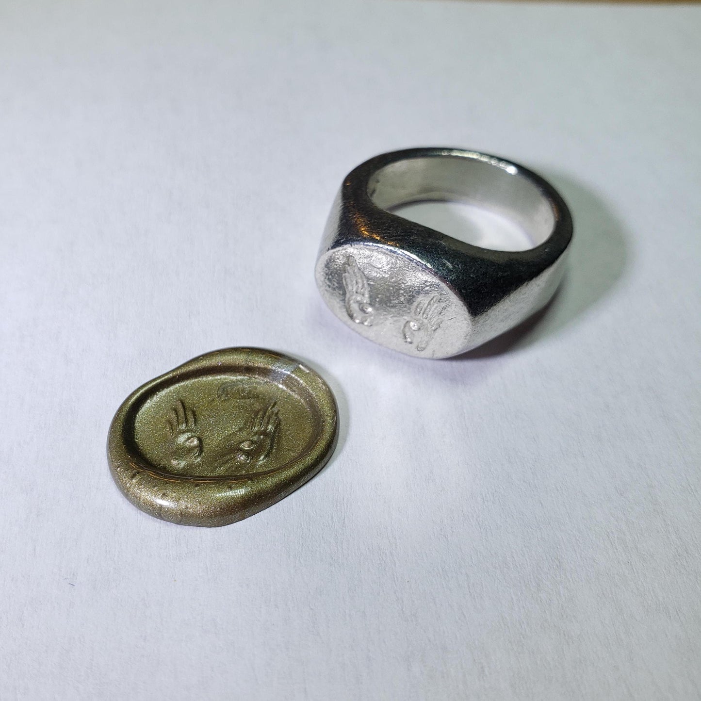 This big wax seal signet ring