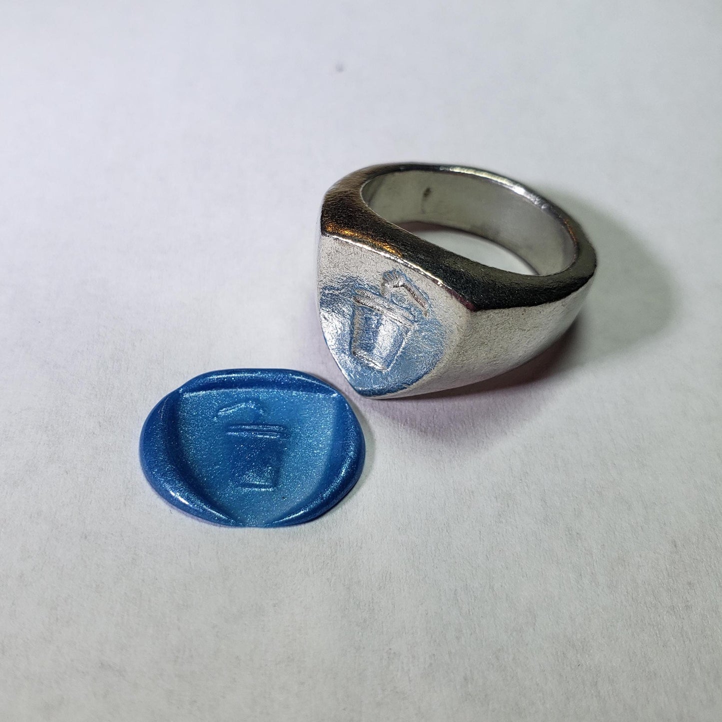 Soda cup wax seal signet ring