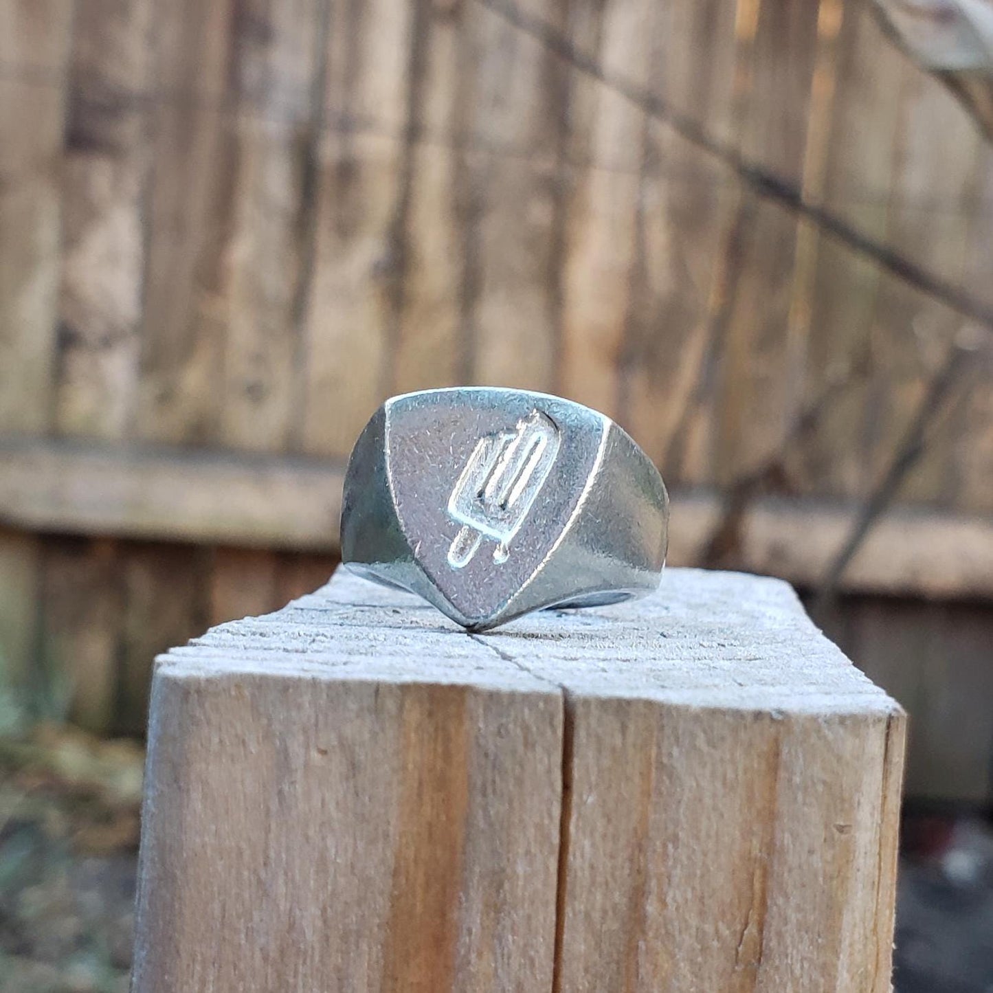Popsicle wax seal signet ring