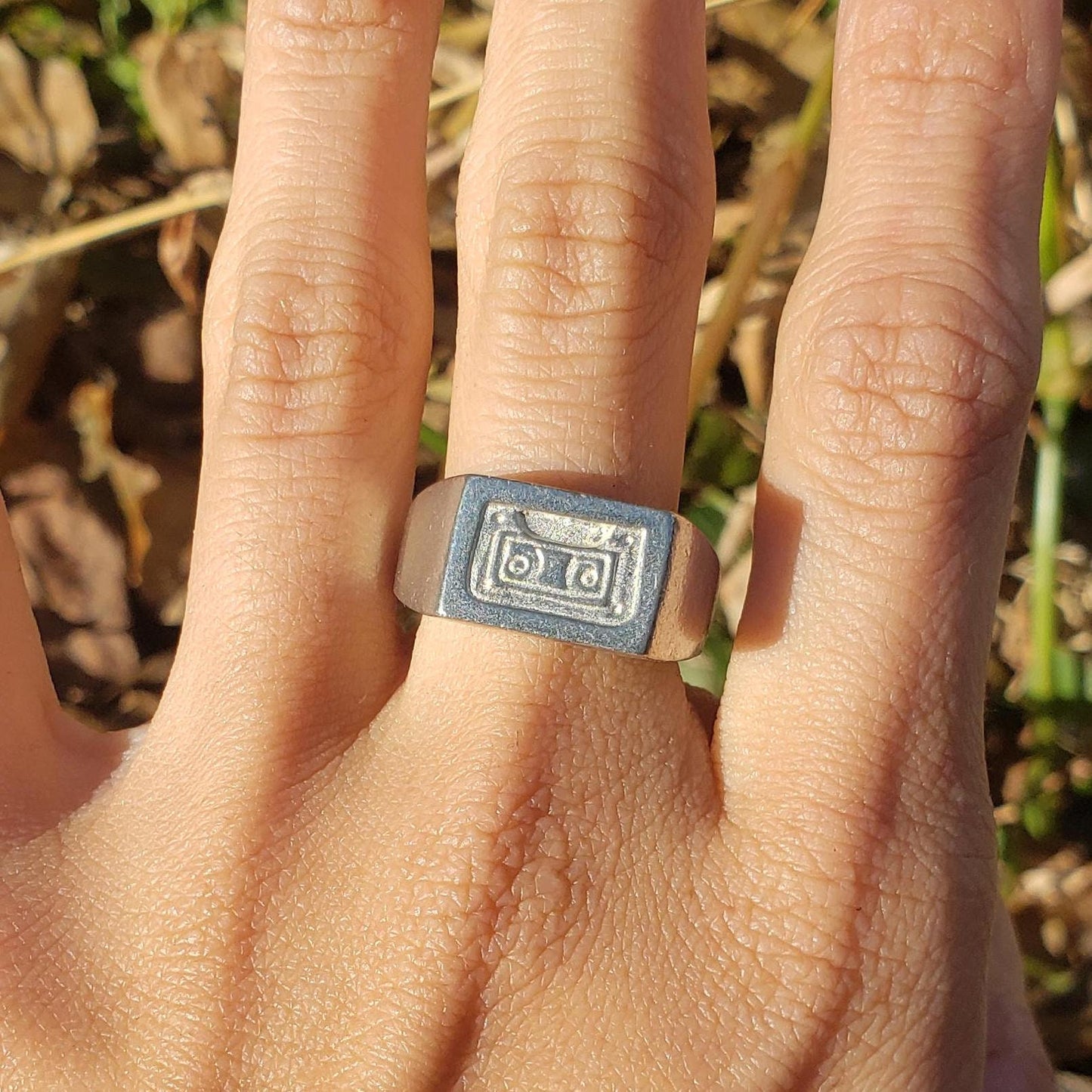 Casette wax seal signet ring