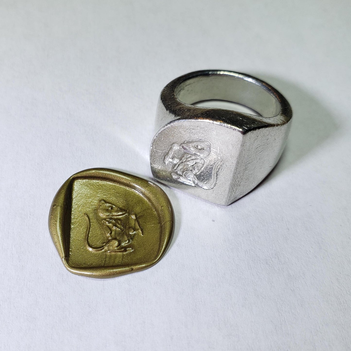 The price is mice wax seal signet ring