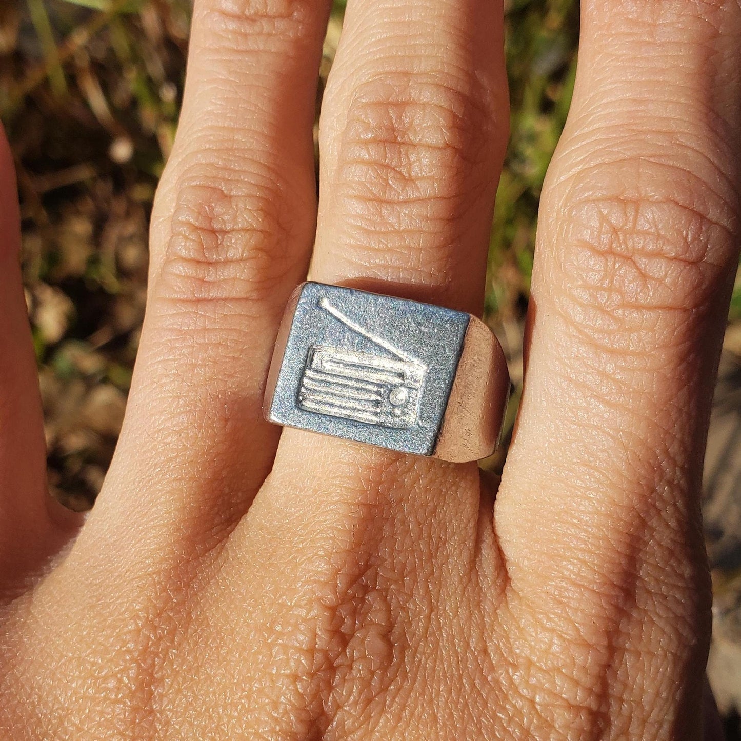 Radio wax seal signet ring