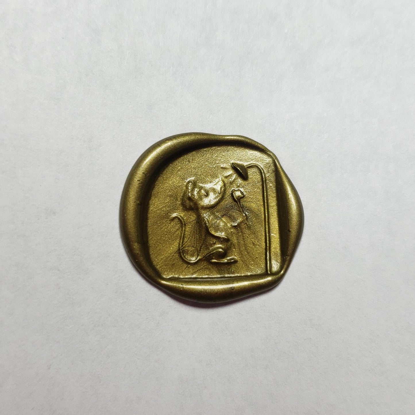 Shower mouse wax seal signet ring