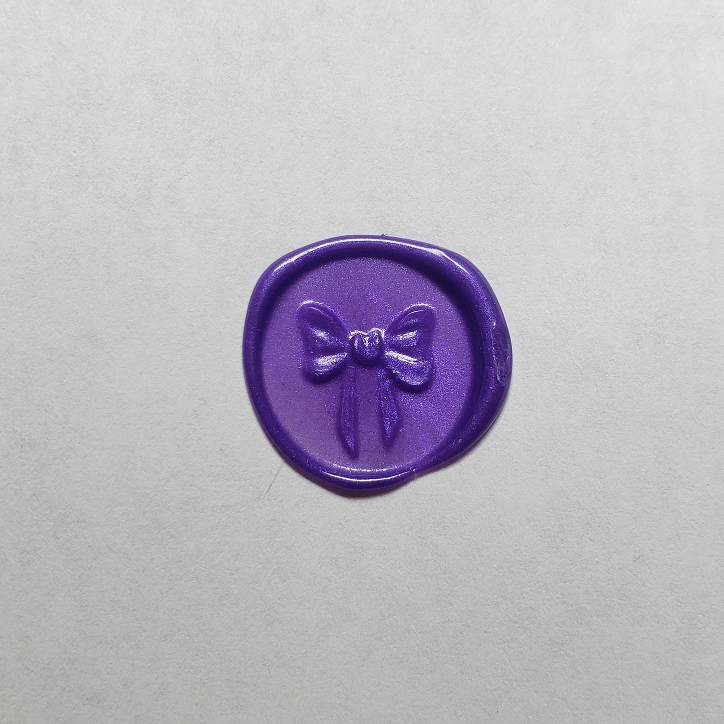 Ribbon bow wax seal signet ring