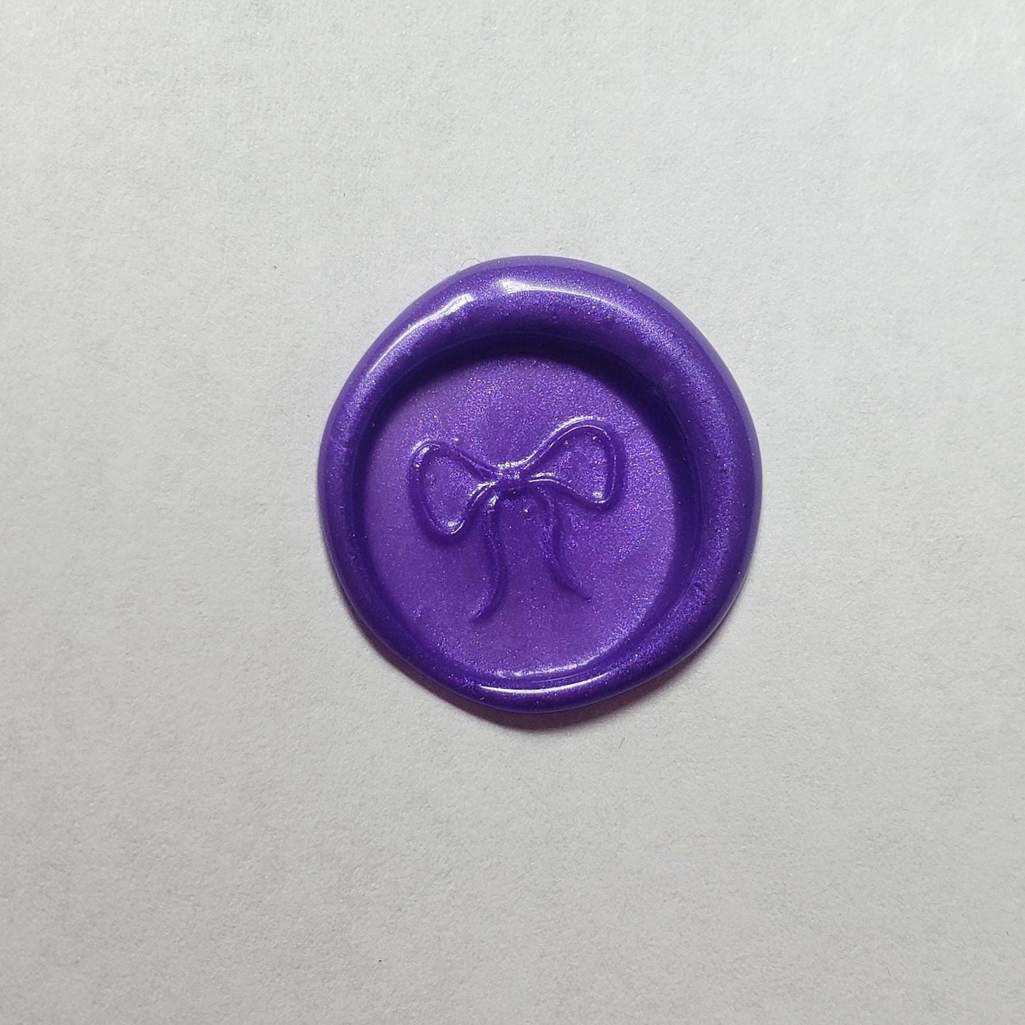 String bow wax seal signet ring