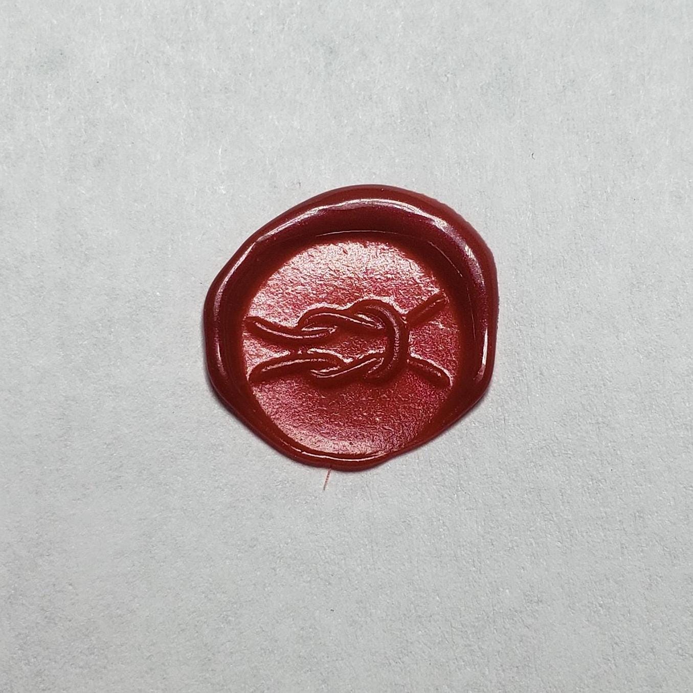 Square knot wax seal signet ring