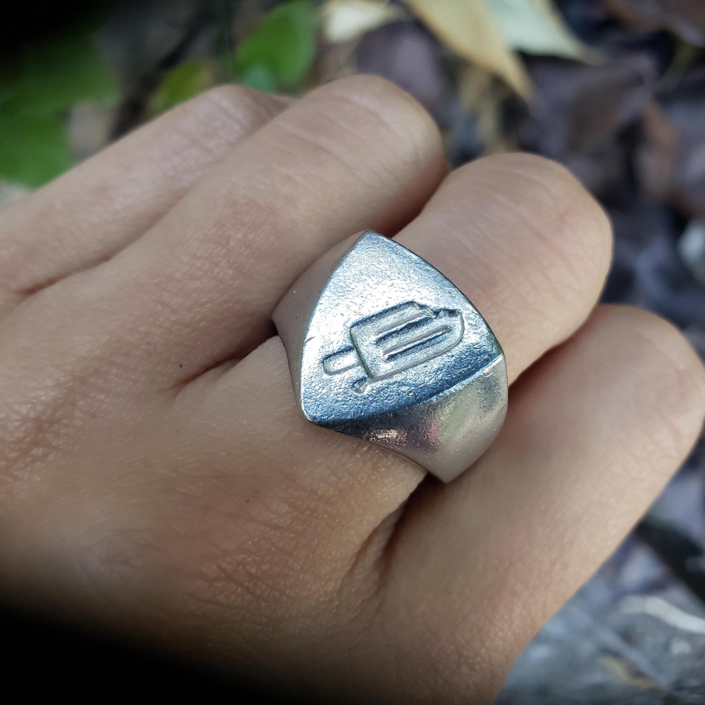 Popsicle wax seal signet ring