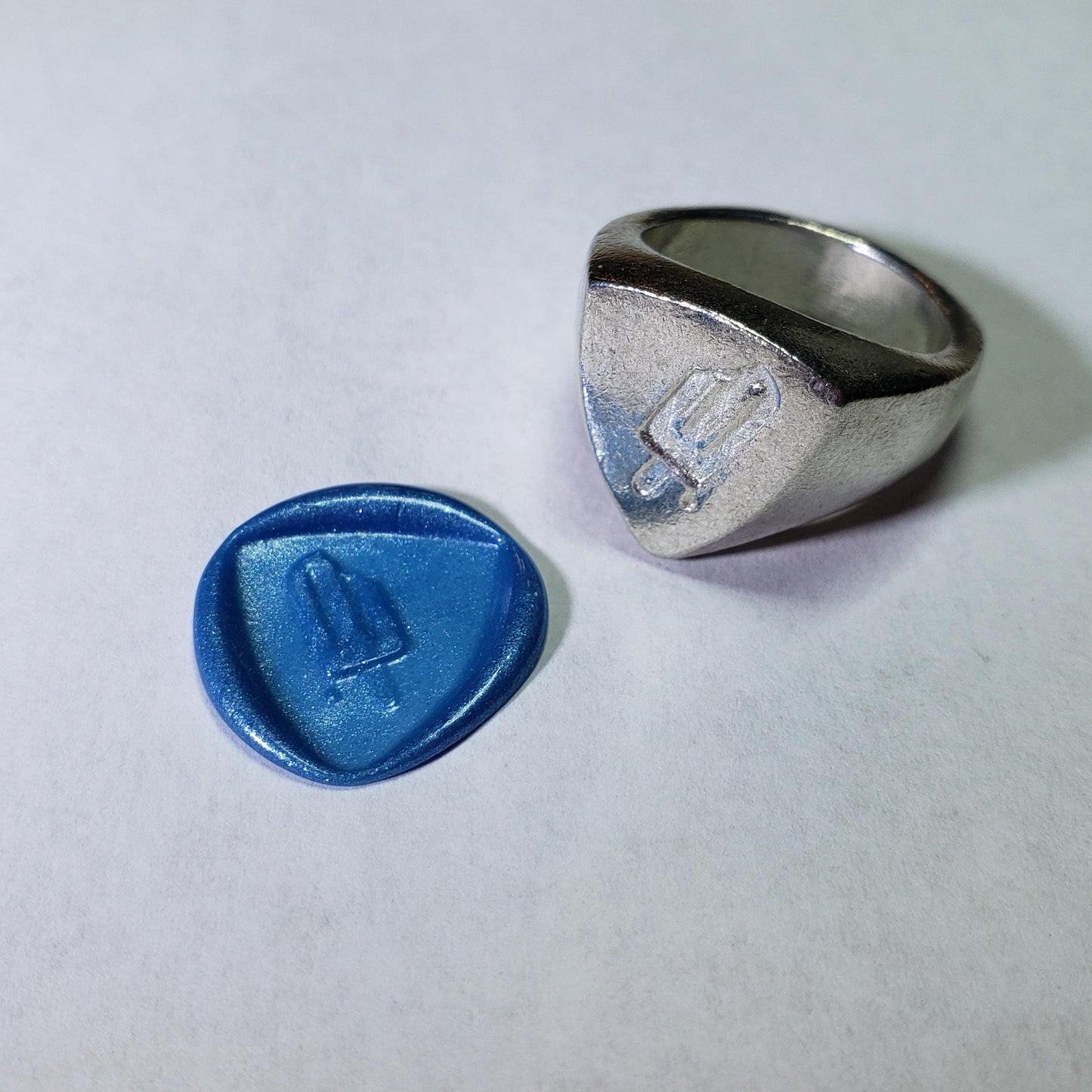Popsicle wax seal signet ring