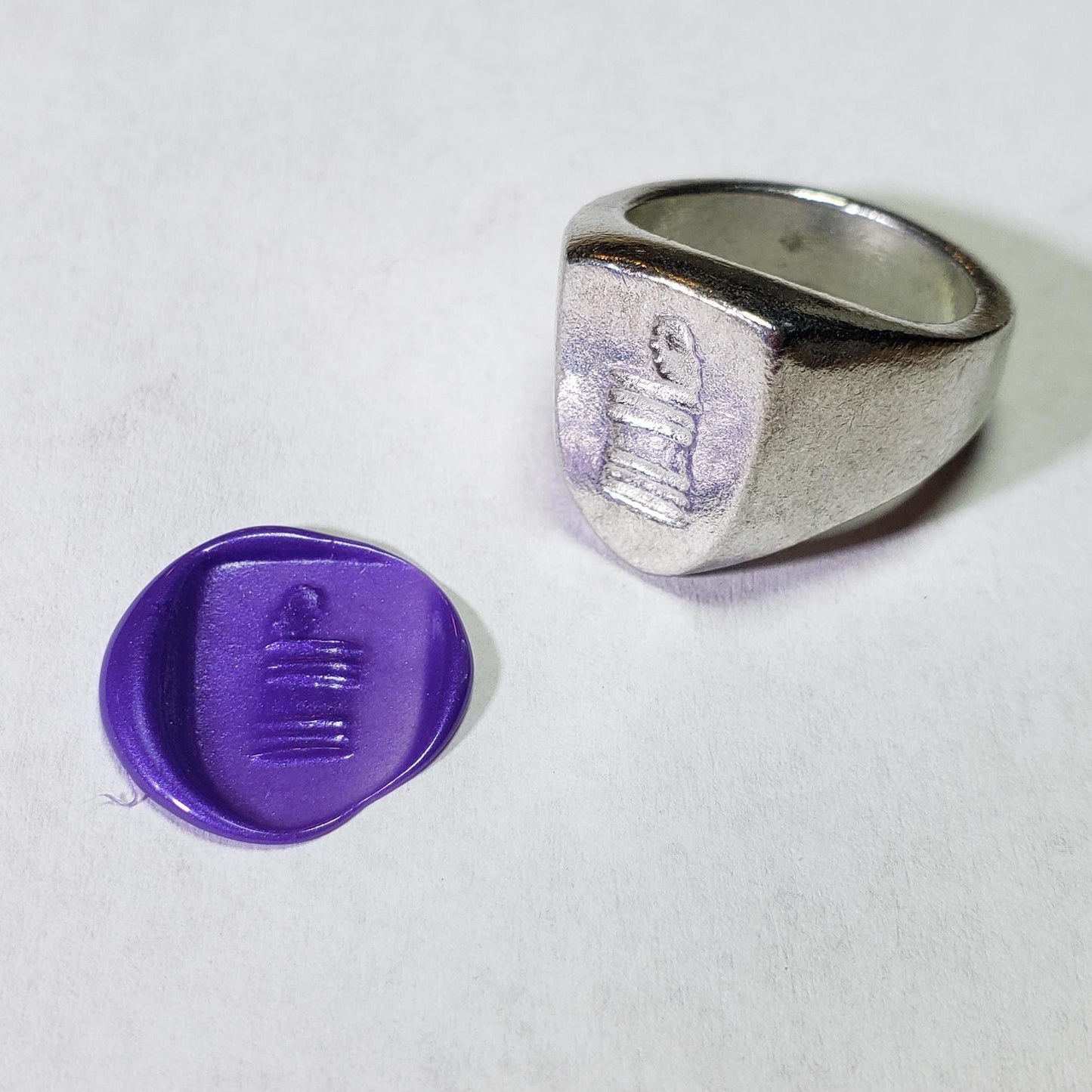 open can wax seal signet ring