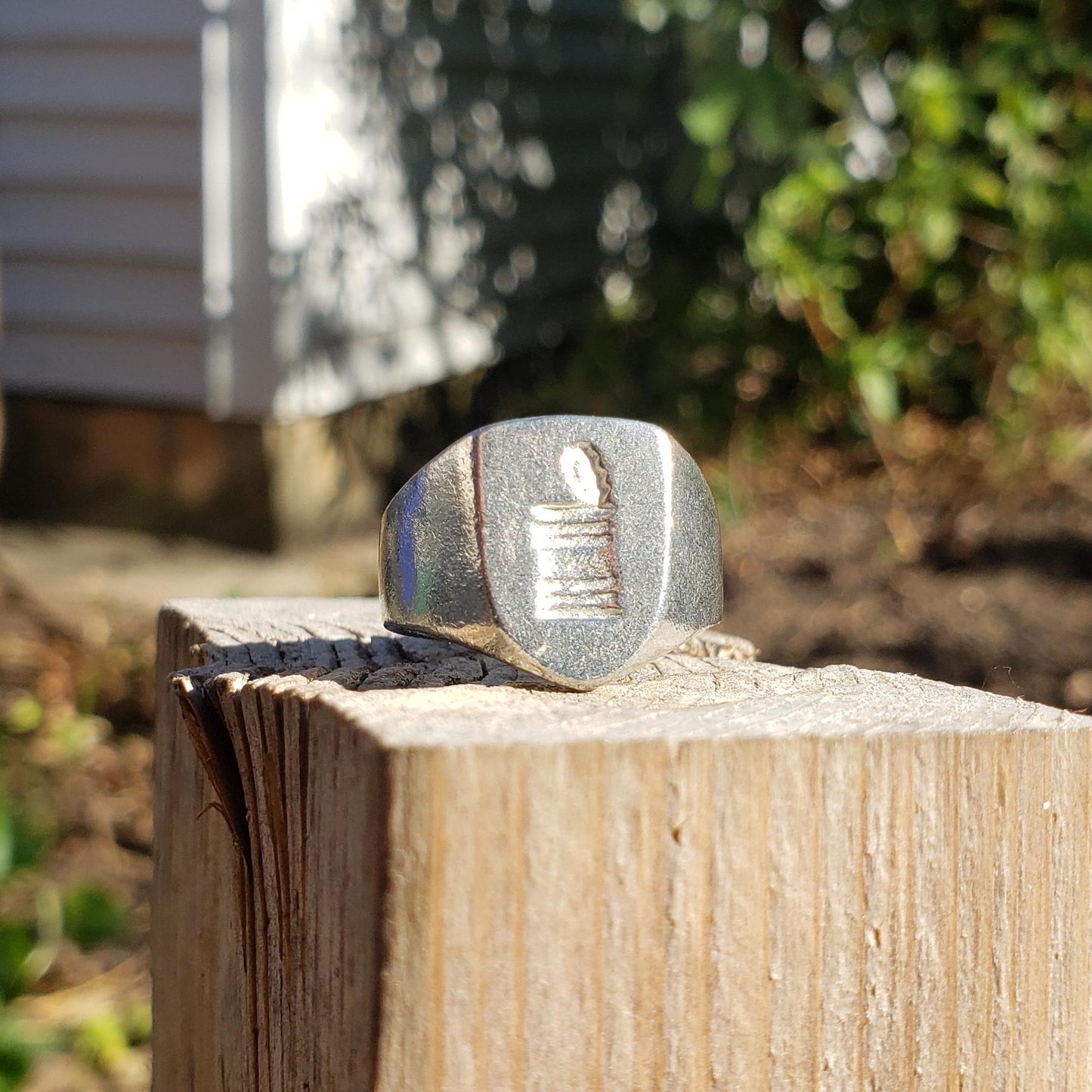 open can wax seal signet ring