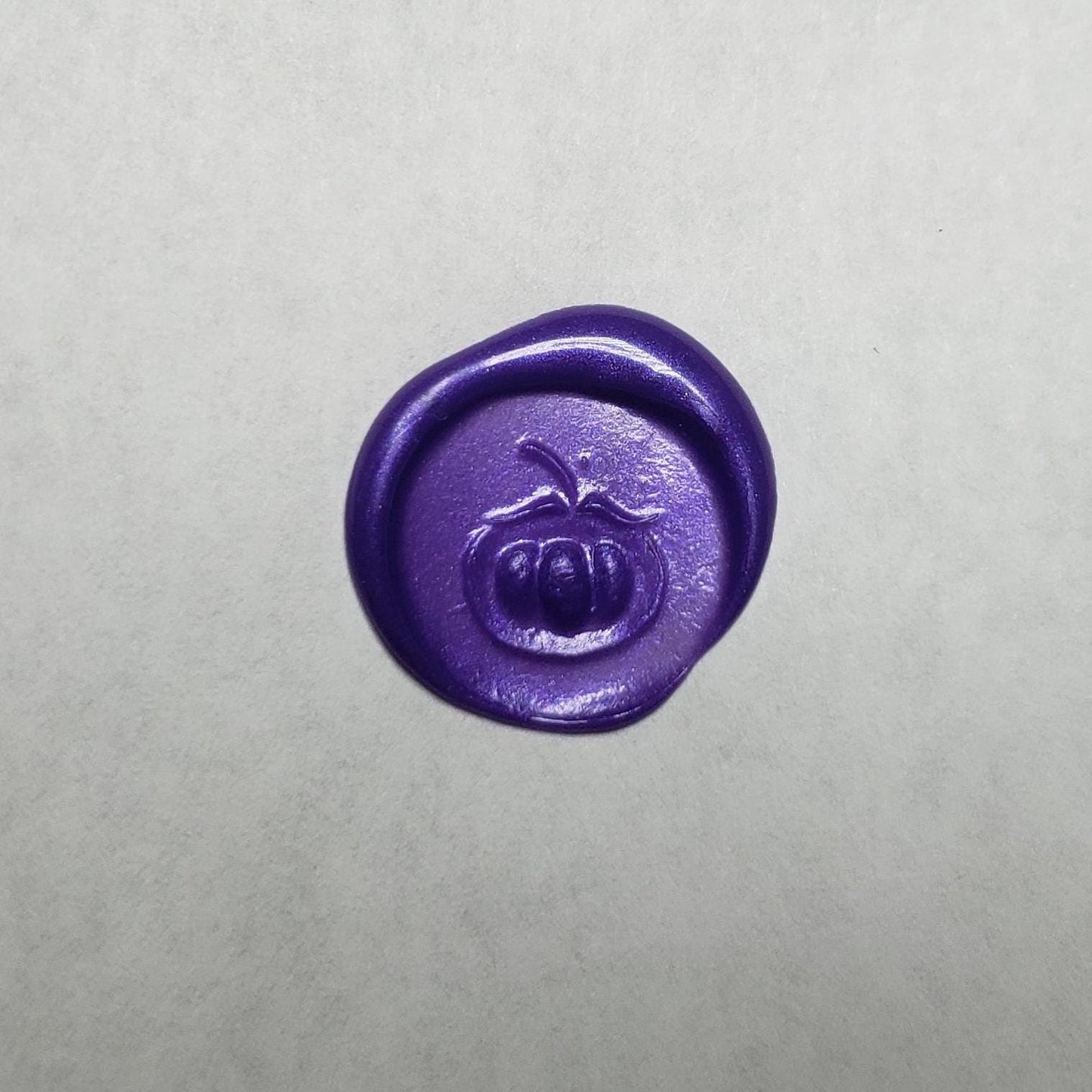 Mangosteen wax seal signet ring