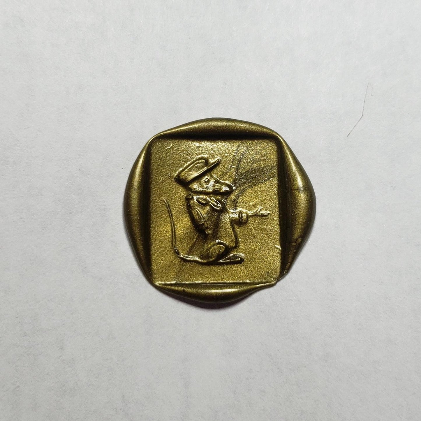 Doormouse wax seal signet ring