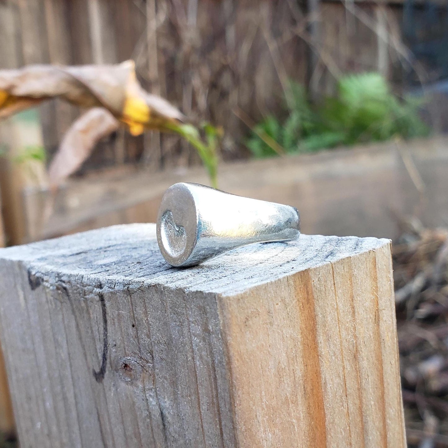 Bean wax seal signet ring